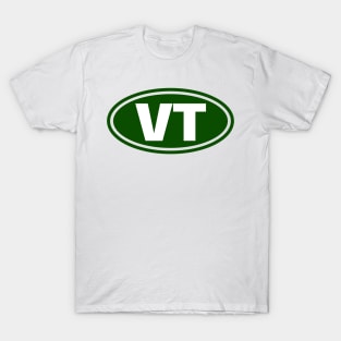 Vermont - VT - oval T-Shirt